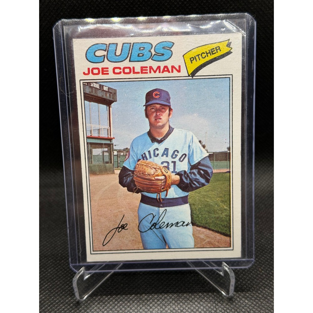 1977 Topps Joe Coleman Chicago Cubs Baseball Card 219 Pitcher Vintage MLB